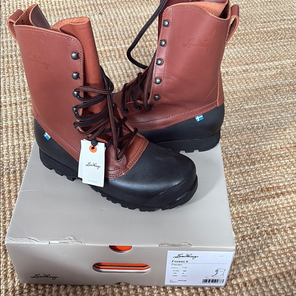 Lundhags Black and Brown Combat Boots